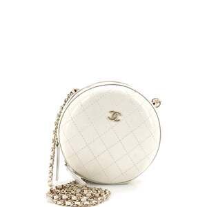 Chanel Round Chain Crossbody Bag #237713C21B